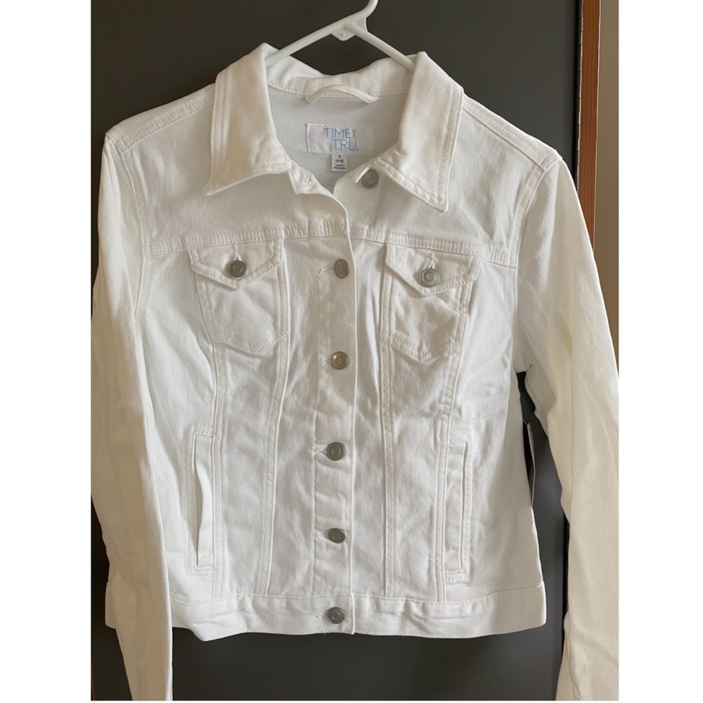 NWT white Jean jacket